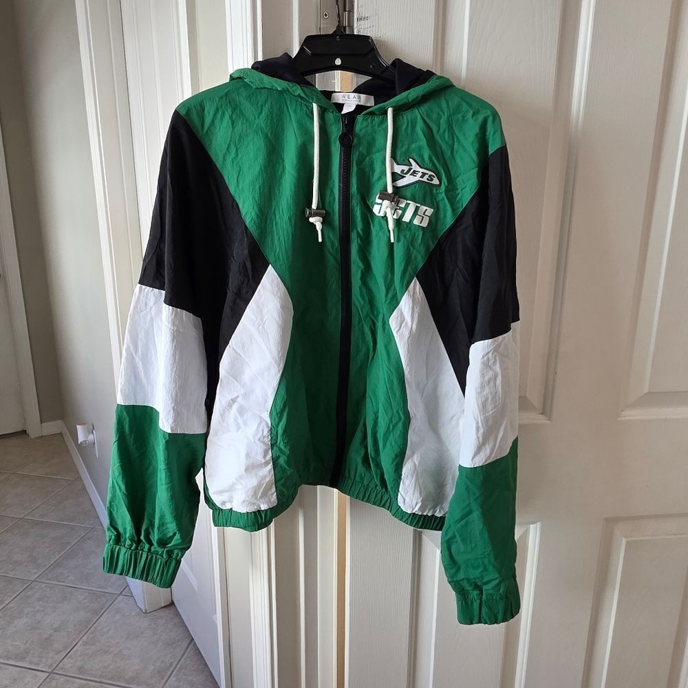New York Jets Retro Women's Jacket Wear by Erin Andrews NEW